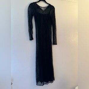 Black Zara Lace dress XS worn once.
